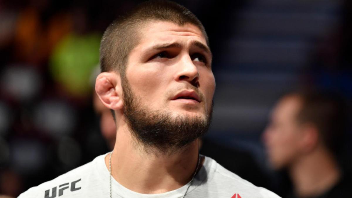 Why was khabib removed from plane